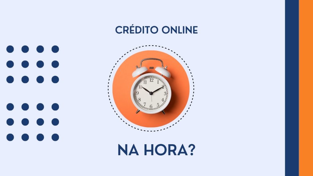 ilustração sobre crédito online na hora e possibilidade de pedi-lo