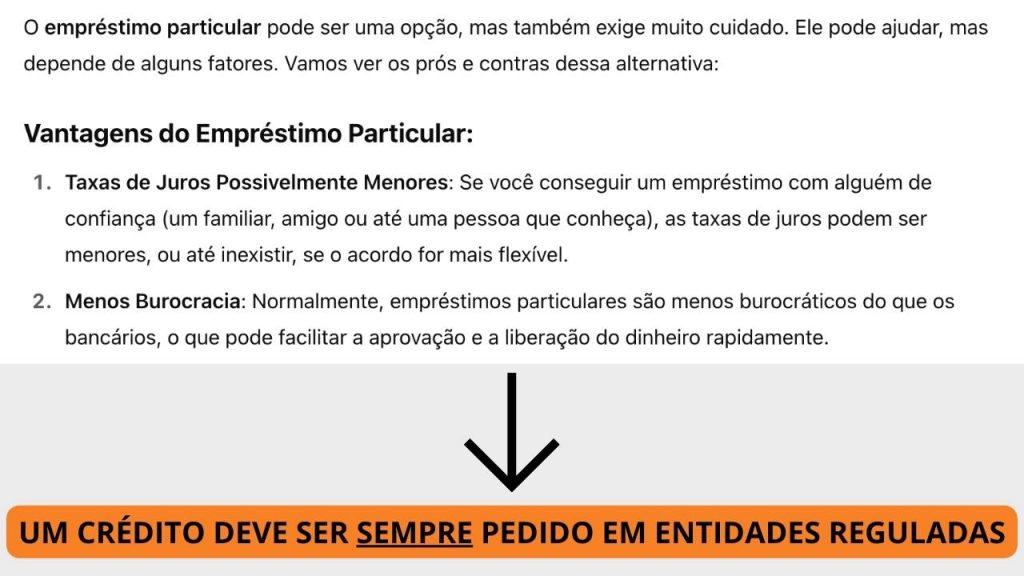 inteligência artificial com propostas arriscadas no processo de pedir crédito
